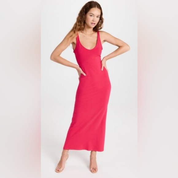 Reformation Pink Maxi Sleeveless Tyra Dress NWOT Size Large - Picture 1 of 10